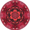 This mandala was made from a portion of an altered calendar spread.