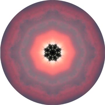 A mandala from an October sunset.